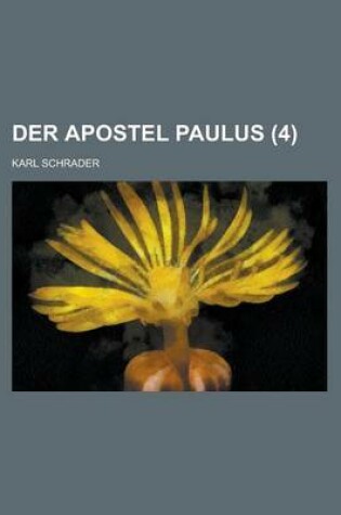 Cover of Der Apostel Paulus (4 )