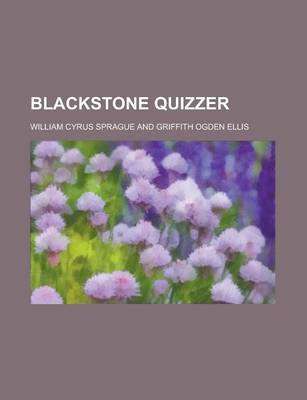 Book cover for Blackstone Quizzer