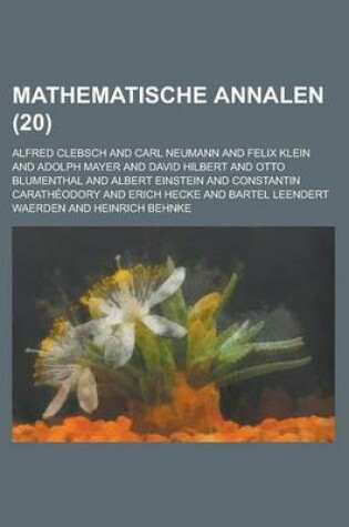 Cover of Mathematische Annalen (20)