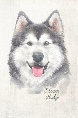 Cover of Siberian Husky Dog Portrait Notebook