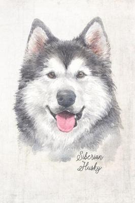 Book cover for Siberian Husky Dog Portrait Notebook