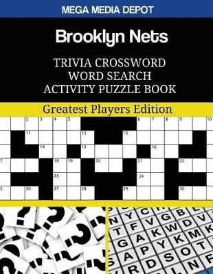 Book cover for Brooklyn Nets Trivia Crossword Word Search Activity Puzzle Book