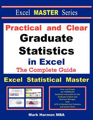 Book cover for Practical and Clear Graduate Statistics in Excel - The Excel Statistical Master