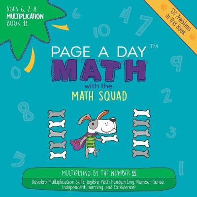 Book cover for Page a Day Math Multiplication Book 11