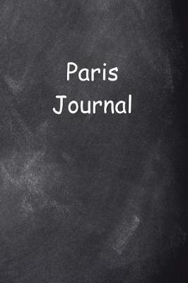 Book cover for Paris Journal Chalkboard Design