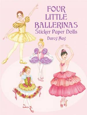 Book cover for Four Little Ballerinas Sticker Paper Dolls