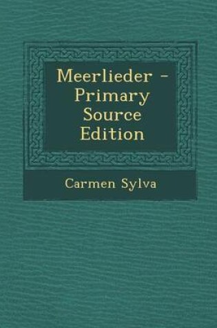 Cover of Meerlieder