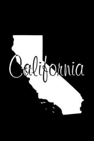 Cover of California - Black Lined Notebook with Margins