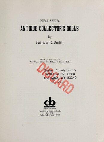 Book cover for Antique Collection Dolls