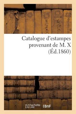 Cover of Catalogue d'Estampes