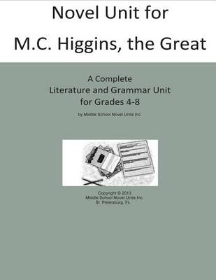 Book cover for Novel Unit for M.C. Higgins the Great