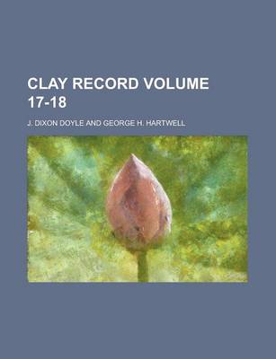 Book cover for Clay Record Volume 17-18