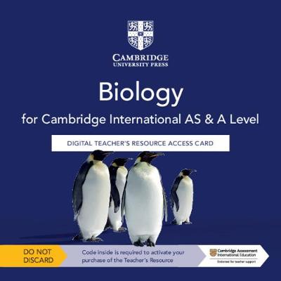 Book cover for Cambridge International AS & A Level Biology Digital Teacher's Resource Access Card