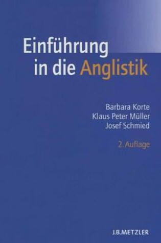 Cover of Einfuhrung in Die Anglistik