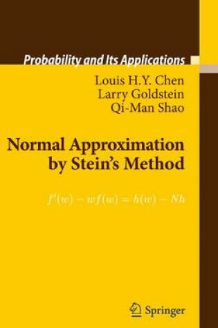 Cover of Normal Approximation by Stein's Method