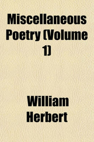 Cover of Miscellaneous Poetry (Volume 1)