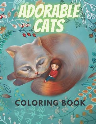 Book cover for Adorable Cats Coloring Book