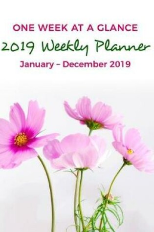 Cover of 2019 WEEKLY PLANNER One Week At-A-Glance January - December 2019 Agenda Organizer