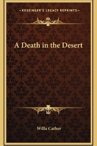 Cover of A Death in the Desert