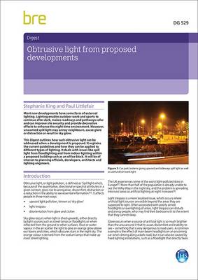 Book cover for Obtrusive Light from Proposed Developments