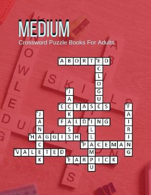 Book cover for Medium Crossword Puzzle Books For Adults