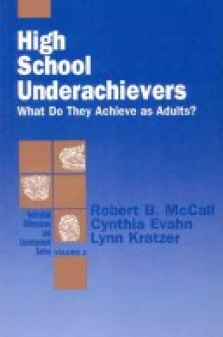 Cover of High School Underachievers
