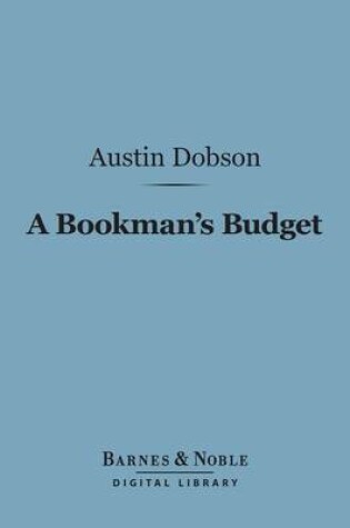 Cover of A Bookman's Budget (Barnes & Noble Digital Library)