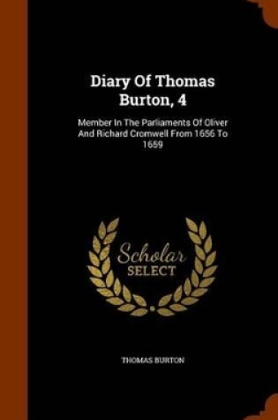 Cover of Diary of Thomas Burton, 4