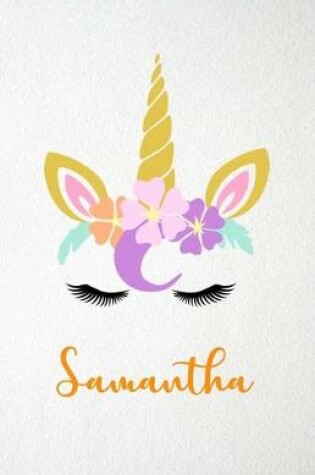 Cover of Samantha A5 Lined Notebook 110 Pages