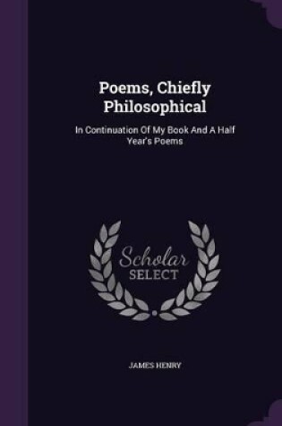 Cover of Poems, Chiefly Philosophical