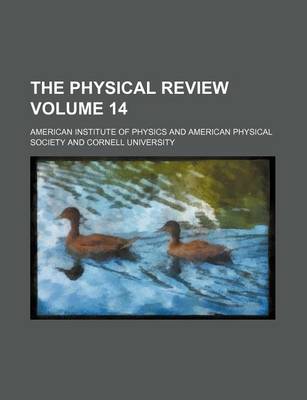 Book cover for The Physical Review Volume 14