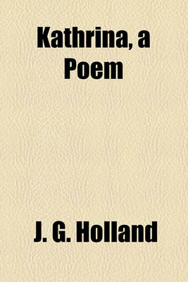 Book cover for Kathrina, a Poem