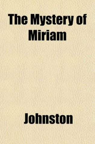 Cover of The Mystery of Miriam