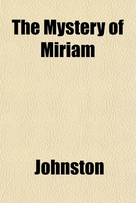 Book cover for The Mystery of Miriam