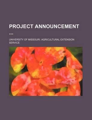 Book cover for Project Announcement