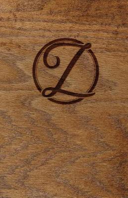 Book cover for Wood Burned Monogram Creative Journal - Z