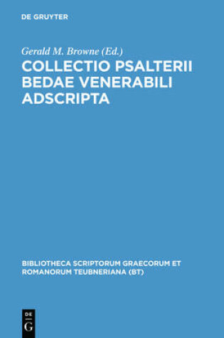 Cover of Collectio Psalteri Bedae CB