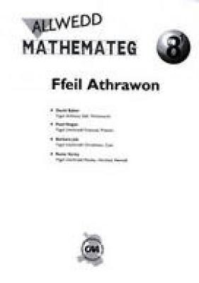 Book cover for Allwedd Mathemateg: Ffeil Athrawon 8/1