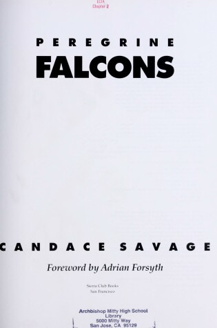 Cover of Peregrine Falcons