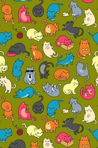Cover of Journal Notebook For Cat Lovers Fun Cat Pattern 5