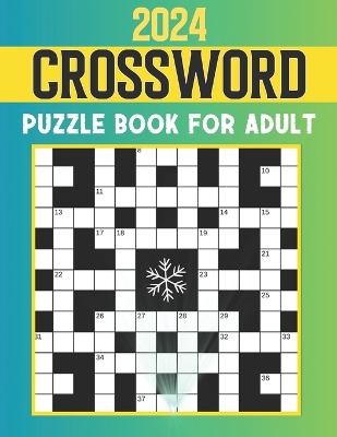 Book cover for 2024 Crossword Puzzle Book For Adult