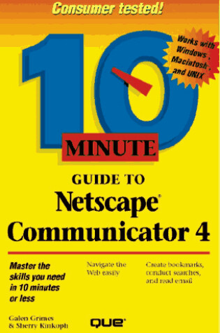 Cover of 10 Minute Guide to Netscape