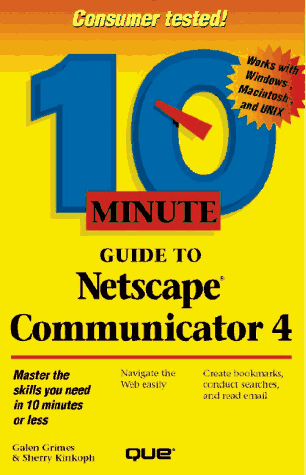 Book cover for 10 Minute Guide to Netscape