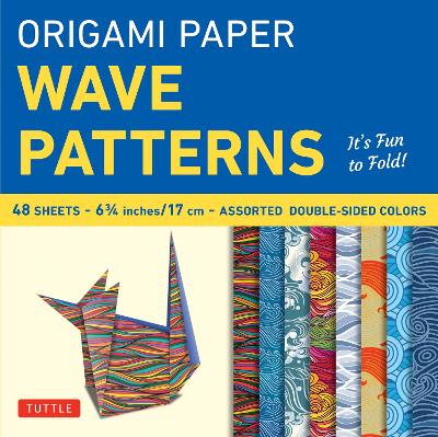 Book cover for Origami Papers Wave Patterns