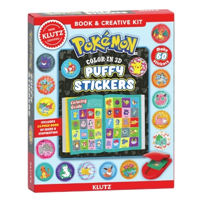 Book cover for Pokemon Color-In 3D Puffy Stickers