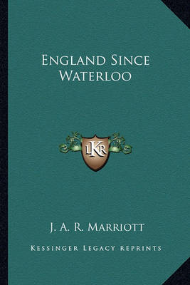 Book cover for England Since Waterloo