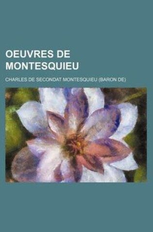 Cover of Oeuvres de Montesquieu (7)