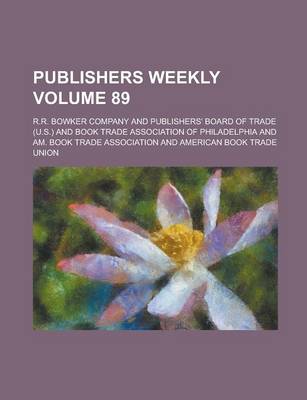 Book cover for Publishers Weekly Volume 89