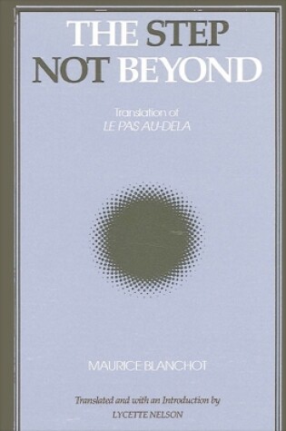 Cover of The Step Not Beyond