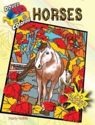 Cover of 3-D Coloring Book - Horses